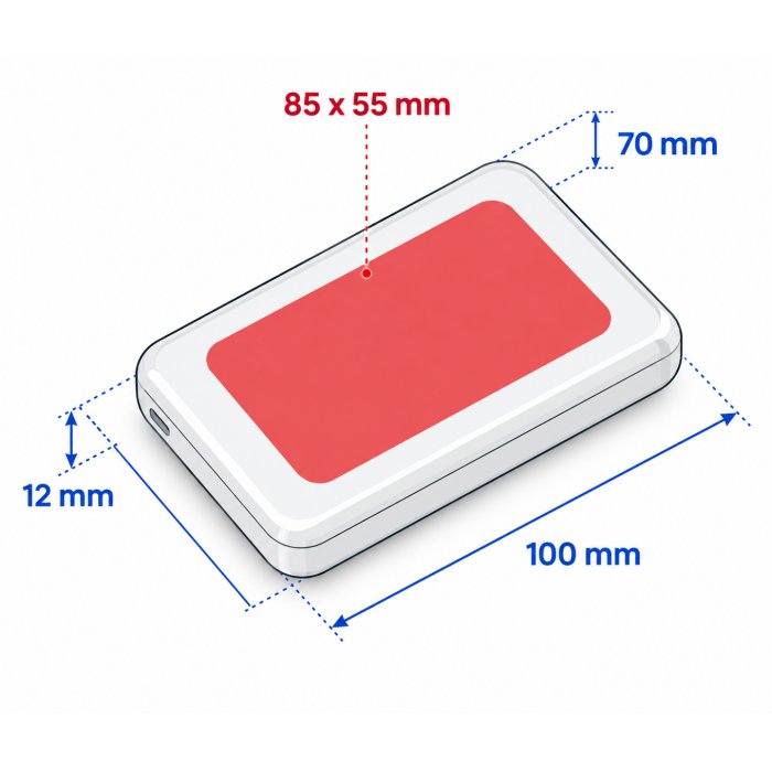 KiiBank &ndash; magnetische 5.000 mAh Wireless Powerbank mit Logo