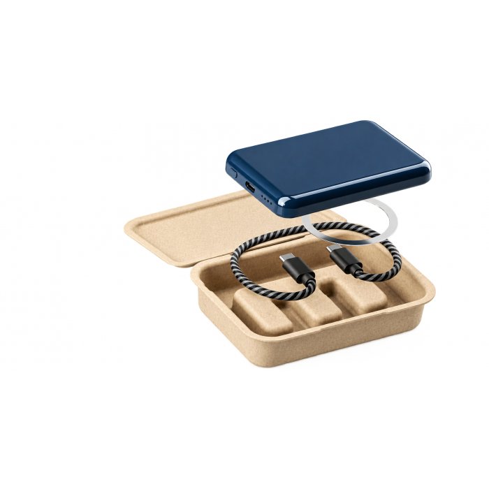 KiiBank &ndash; magnetische 5.000 mAh Wireless Powerbank mit Logo