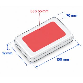 KiiBank &ndash; magnetische 5.000 mAh Wireless Powerbank mit Logo