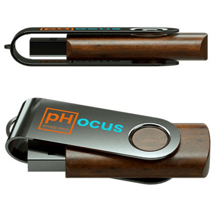 USB Stick Twister Wood