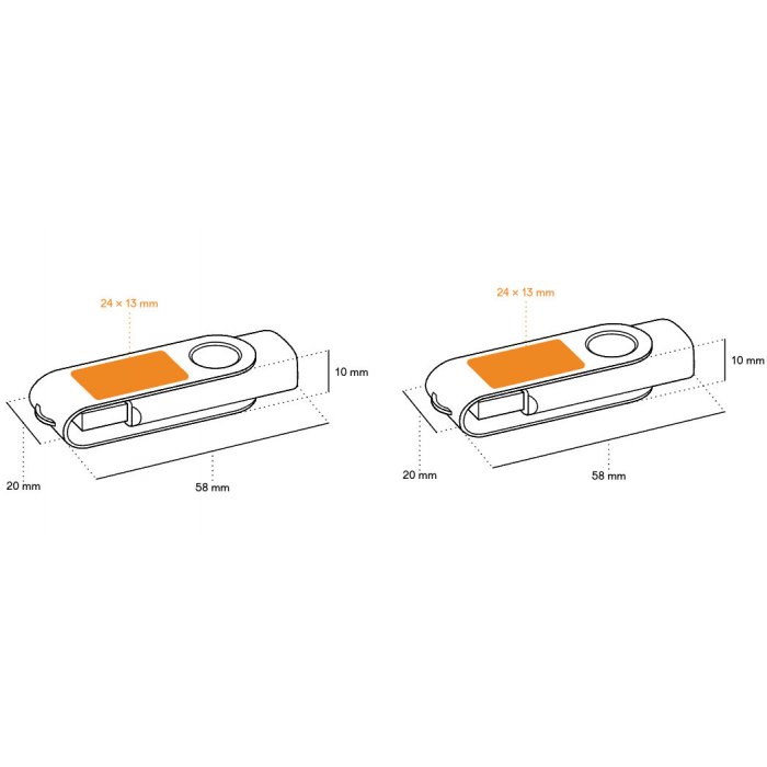 USB Stick Twister Wood