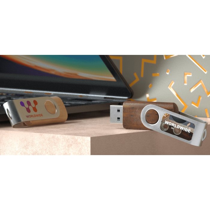USB Stick Twister Wood